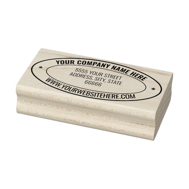 Sello De Caucho Design Your Own Address Oval Rubber Stamp Example (Sello)