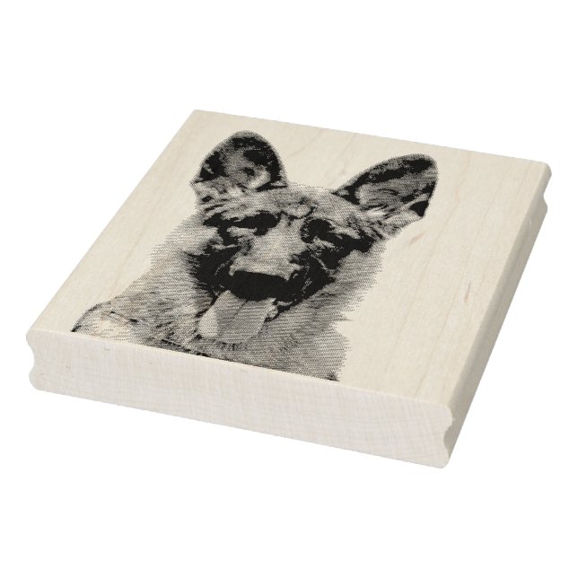 Sello De Caucho Deutscher Schäferhund Gummistempel (Sello)