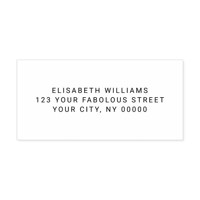 Sello De Caucho Devolver dirección o texto (Impresión)