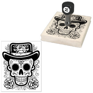 Sello De Caucho 💀 Día de Muertos