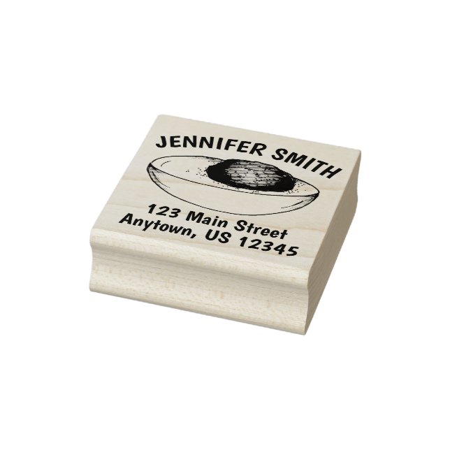 Sello De Caucho Diablo Deviled Egg Picnic Food Foodie Dirección (Sello)