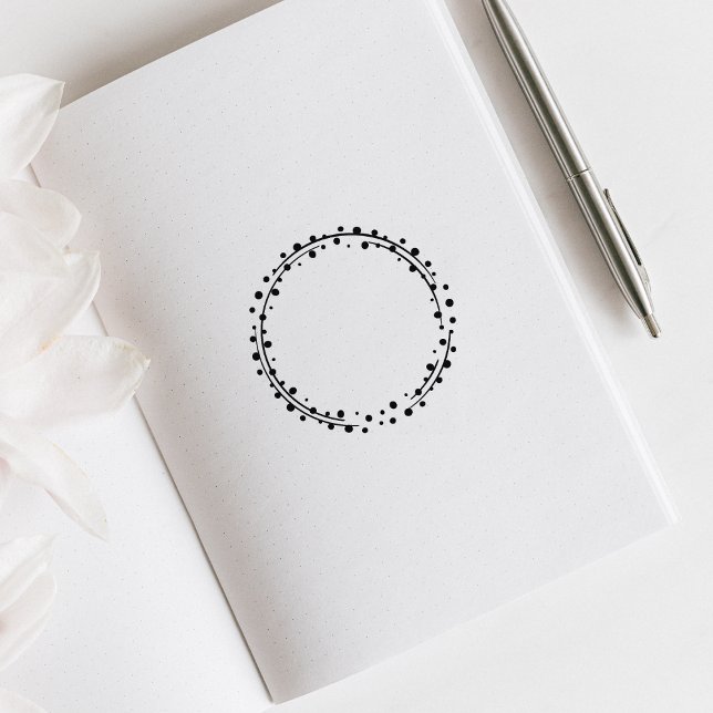 Sello De Caucho Diario circular puntos (Subido por el creador)