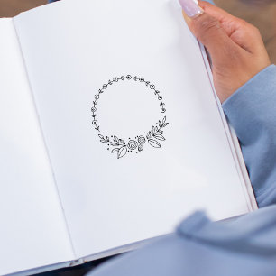 Sello De Caucho Diario de Flores