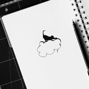 Sello De Caucho Diario de gato de corte