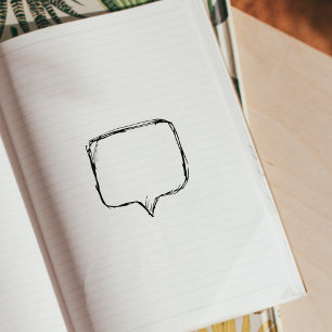 Sello De Caucho Diario de globos de voz