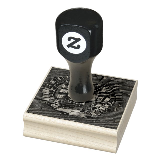 Sello De Caucho Dibujo de amante de libros (Sello)