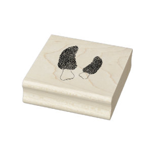 Sello De Caucho Dibujo de Morel Mushroom