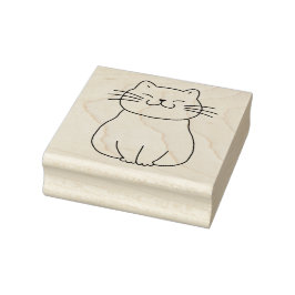 Sello De Caucho Dibujo de Personalizado de gatitos con un gato son
