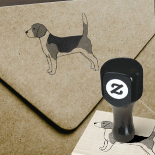Sello De Caucho Dibujo del beagle