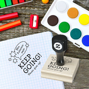 Sello De Caucho Dibujos Animados de Ánimo para Maestros Divertidos