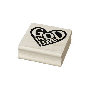 Sello De Caucho Dios es amor como Jesús cita a Dios el arte el amo