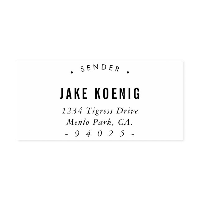 Sello De Caucho DIRECCIÓN AUTOMÁTICA MODERNA Devolver al remitente (Impresión)