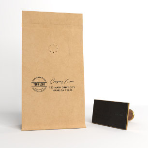 Sello De Caucho Dirección comercial   Logotipo de goma corporativa