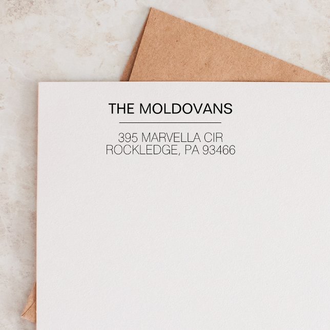 Sello De Caucho Dirección de devolución de boda personalizada pers (Subido por el creador)