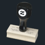 Sello De Caucho Dirección de devolución de caligrafía de guión fam<br><div class="desc">Caligrafía de escritura familiar moderna Retorno de marca de goma de dirección</div>