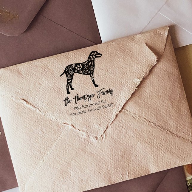 Sello De Caucho Dirección de devolución de familia dálmata decorad (Subido por el creador)