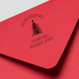 Sello De Caucho Dirección de devolución de familia de árbol de Nav