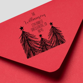 Sello De Caucho Dirección de devolución de familia de árboles de N