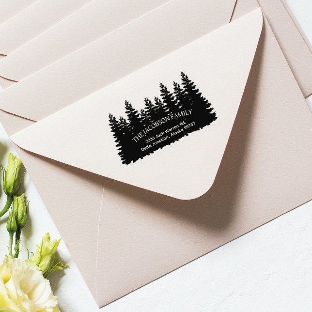 Sello De Caucho Dirección de devolución de familia de bosques (Subido por el creador)