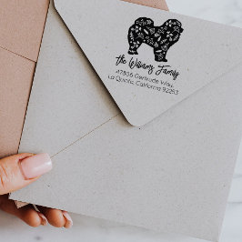 Sello De Caucho Dirección de devolución de familia de Chow Chow de