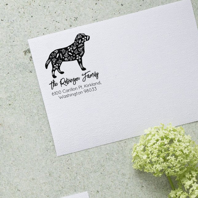 Sello De Caucho Dirección de devolución de familia de labrador dec (Subido por el creador)