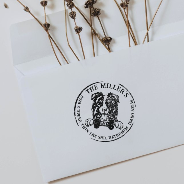 Sello De Caucho Dirección de devolución de familia de Personalizad (Subido por el creador)