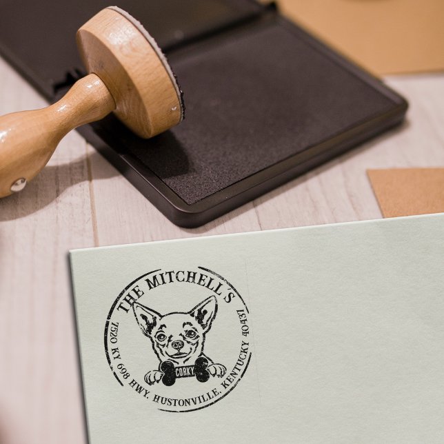 Sello De Caucho Dirección de devolución de familia de Personalizad (Subido por el creador)