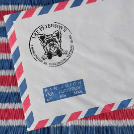 Sello De Caucho Dirección de devolución de familia de Personalizad