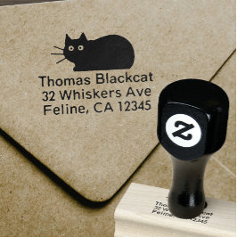 Sello De Caucho Dirección de devolución de gato de Guay