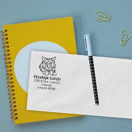 Sello De Caucho Dirección de devolución de gato de Ragamuffin