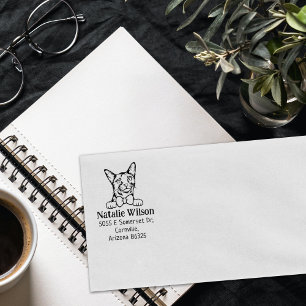 Sello De Caucho Dirección de devolución de gato moderna