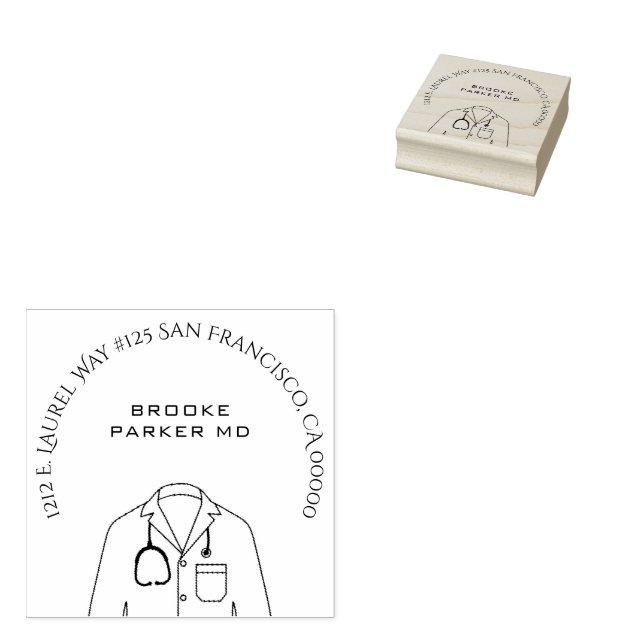 Sello De Caucho Dirección de devolución de la cubierta blanca del  (Sellado)