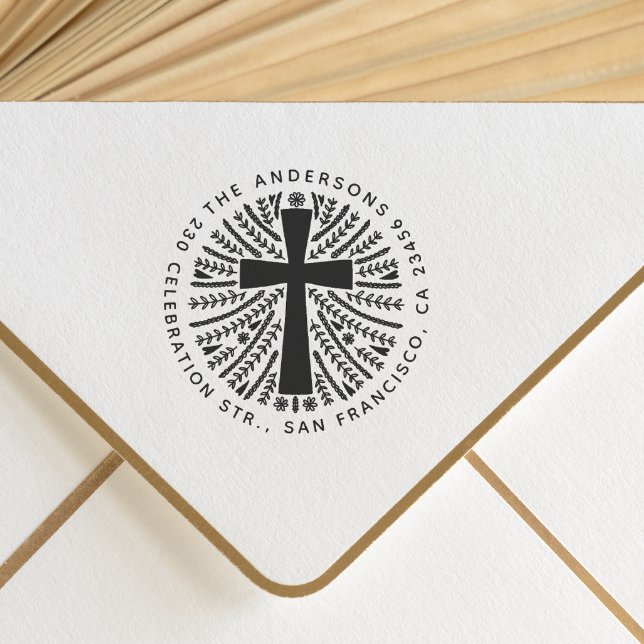 Sello De Caucho Dirección de devolución de la familia botánica dib (Rubber Stamp Mock-up)