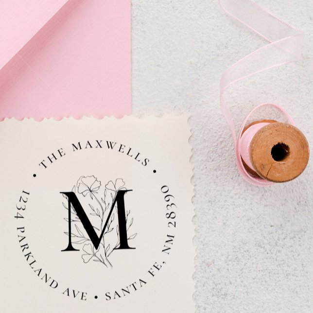 Sello De Caucho Dirección de devolución de la familia circular del (Subido por el creador)