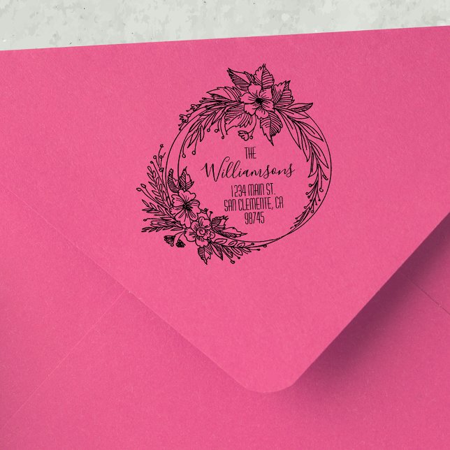 Sello De Caucho Dirección de devolución de la familia de guiones d (Subido por el creador)