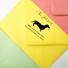 Sello De Caucho Dirección de devolución de la familia de perros de