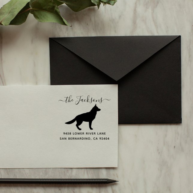 Sello De Caucho Dirección de devolución de la familia de perros pa (Subido por el creador)