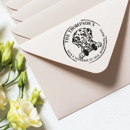 Sello De Caucho Dirección de devolución de la familia Personalizad