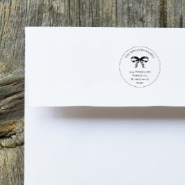 Sello De Caucho Dirección de devolución de Navidades de Coquette d