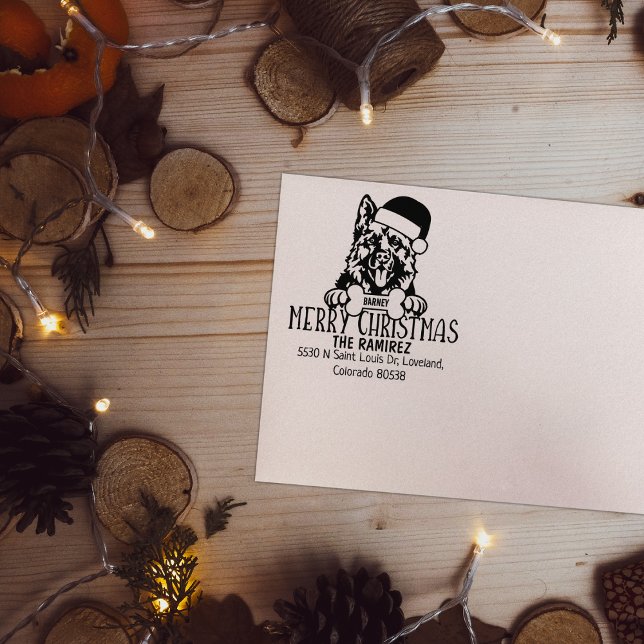 Sello De Caucho Dirección de devolución de Navidades de perro past (Subido por el creador)