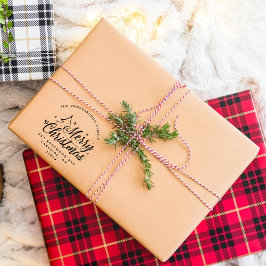 Sello De Caucho Dirección de devolución de Navidades de Personaliz