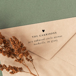 Sello De Caucho Dirección de devolución de nombre de familia cardí