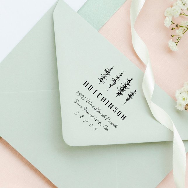 Sello De Caucho Dirección de devolución de nombre de familia de ár (Subido por el creador)