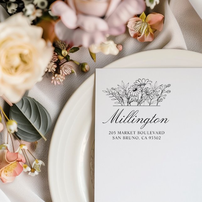 Sello De Caucho Dirección de devolución de nombre de familia de fl (Subido por el creador)