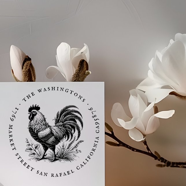 Sello De Caucho Dirección de devolución de nombre de familia de ga (Subido por el creador)