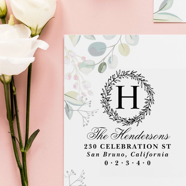 Sello De Caucho Dirección de devolución de nombre de familia de gu (Subido por el creador)