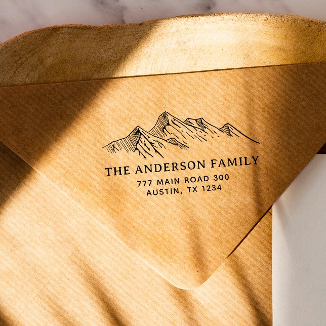 Sello De Caucho Dirección de devolución de nombre de familia de mo (Subido por el creador)