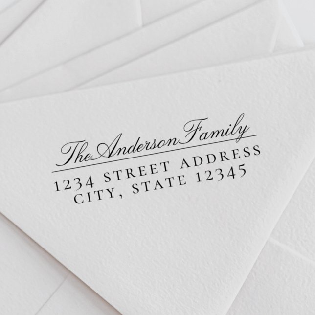 Sello De Caucho Dirección de devolución de nombre de familia de Pe (Subido por el creador)