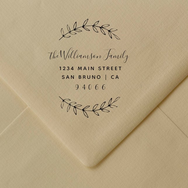 Sello De Caucho Dirección de devolución de nombre de familia de sc (Subido por el creador)