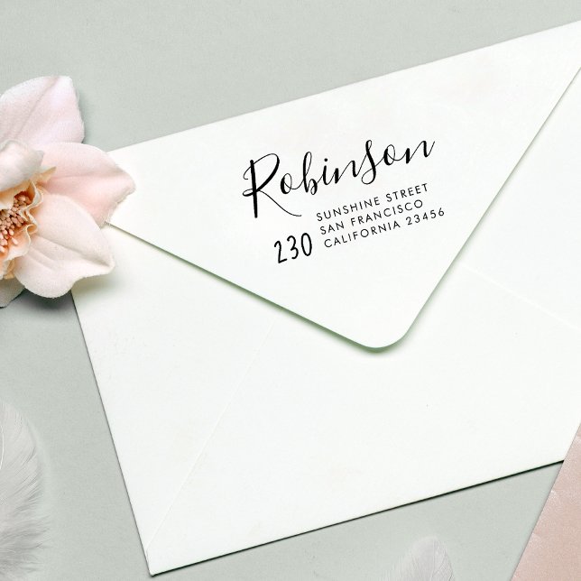 Sello De Caucho Dirección de devolución de nombre de familia de sc (Subido por el creador)